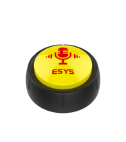Botón de sonido personalizado al por mayor, botón de grabación de voz de plástico con sonido de color personalizado y logotipo para mordaza y regalos promocionales