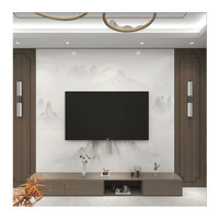Panneau mural en stratifié PVC UV effet marbre brillant, imperméable et ignifuge, pour revêtement intérieur de salle de bain et de cuisine