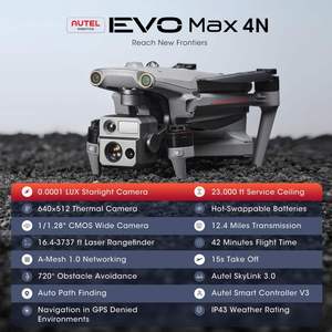 Autel EVO MAX 4N Dron Universal Edition Dron GPS with Night Vision <b>Camera</b> Laser Quadcopter 20KM Smart Controle Remoto 8K - Product Image 6