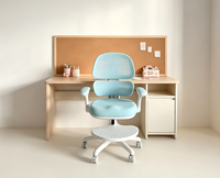 Chaise d'étude ergonomique contemporaine pour enfants, réglable en hauteur, pliable, extensible, avec roulettes silencieuses anti-rayures, vente en gros