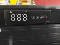 Réfrigérateur vertical personnalisé pour supermarché, 3 portes coulissantes à ressort, pour boissons fraîches, vitrine réfrigérée