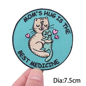 Patchs brodés thermocollants personnalisés animaux de dessin animé, motifs chat et chien mignons, pour vêtements, appliques et badges DIY - Product Image 3