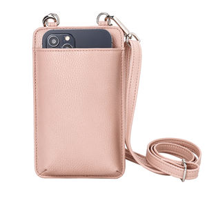 Nouvelle pochette de téléphone portable imperméable à bandoulière, portefeuille en cuir véritable, protection pour téléphone portable, étui avec sangle de cou - Product Image 6