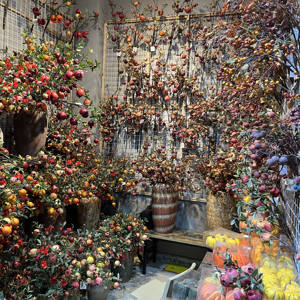 Novità 2026: Melograno Artificiale Irregolare a 5 Teste con Foglie, Melograno Finto Spezzato per Composizioni Floreali Nuziali - Product Image 4