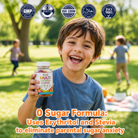 Gummies sans sucre pour enfants à la vitamine C et au zinc, à base de pectine, végétaliennes, pour le soutien immunitaire et l'énergie, complément en marque blanche pour enfants