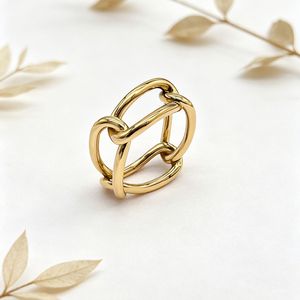 Anillo geométrico yunnique, oro, plata, unisex, diseño minimalista, regalo de joyería de moda - Product Image 2