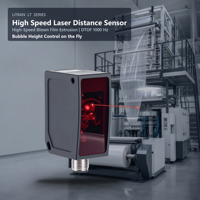 Capteur laser de mesure d'épaisseur pour extrusion de film soufflé haute vitesse DT35 DTOF 1000Hz 10m IP65 pour contrôle de la hauteur des bulles, Fourniture directe usine