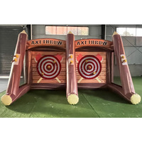 Jeu gonflable double AXE lancer des jeux de cible jeu interactif