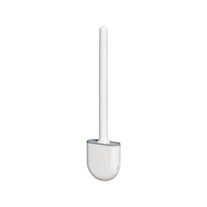 Tenture murale Poignée amovible <span class=keywords><strong>brosse</strong></span> de nettoyage de toilette salle de bain mini <span class=keywords><strong>brosse</strong></span> de toilette en silicone souple de forme plate avec support support - Product Image 6