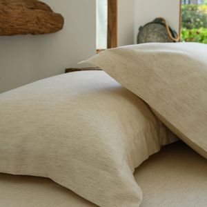 Literie de maison 20% fibre de bambou + 80% ensemble de draps en lin RTS Nature lit d'été tapis de refroidissement ensemble de draps Queen - Product Image 3