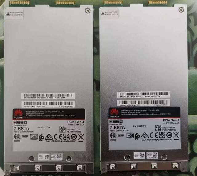 02354WUQ for H WEI 3.84TB NVME 7"SSD for OceanStor Dorado V6 Dorado 500 SSD 02355WXF D5V6-3.84TB SSD Palm Disk Unit
