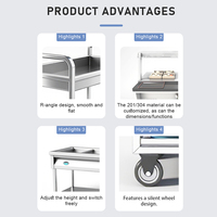 Bain-Marie Professionnel Chauffant en Acier Inoxydable pour Buffet, Présentoir de 5 Bacs avec Protection Anti-Éclaboussures pour Comptoir Commercial