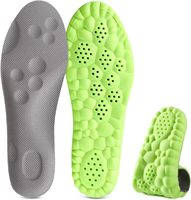 Semelles de sport pour hommes et femmes, mousse à mémoire de forme 4D, confort nuage, respirantes, antidérapantes, inserts de chaussures de massage, soutien de la voûte plantaire, ajustement parfait