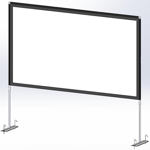 Projector Screen with Stand 100 Inch 16:9 HD 4K Outdoor Indoor Projection Screen