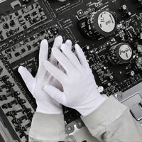 Gants de sécurité pour le travail industriel en coton blanc résistant à la chaleur pour diverses tâches Protection des mains essentielle
