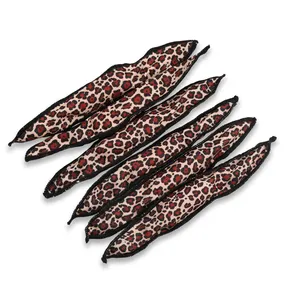 Leopard Foam Hair Curlers, Sponge Hair Rollers for Long, Short, Thick & Thin Hair, Spiral Curlers