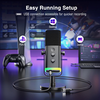 Untuk Mikrofon Dinamis XLR KS5, Antarmuka Audio Studio Rekaman PC Berkabel, Kartu Suara Streaming Langsung Portabel USB 50-16kHz 48V