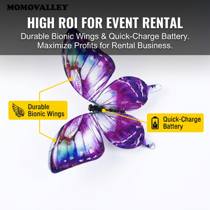 Momovalley Nuovo Arrivo Spedizione Rapida Drone Farfalla Volante Robotico Ispirato alla Natura con Luci LED e Telecomando per Serate di Gala - Product Image 4