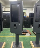 Kios Pemesanan Mandiri Luar Ruangan Layar Sentuh LCD 21,5 Inci 2500 Nits Kecerahan Tinggi Tampilan Digital Signage