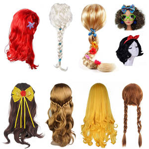 Pelucas de Cosplay para Niñas, Disfraces de Sirena, Jazmín, Elsa, Rapunzel, Mirabel y Blancanieves - Product Image 2