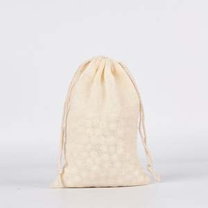 Bolsas de Algodón de 10*12cm, Bolsas de Tela con Cordón de Algodón Puro Natural, Bolsa de Té de Tela - Product Image 5