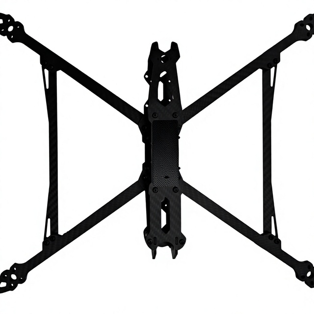 10 Inch H-Type 3K Carbon Fiber Long Range FPV Drone Frame Kit 387mm Wheelbase Quadcopter Airframe Accessories