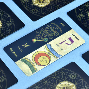 JG热销风格工厂印刷塔罗牌标志扑克牌边缘带指南 - Product Image 5