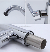 Robinet en plastique moderne à poignée unique, facile à installer, accessoires de salle de bain, robinet d'eau en plastique pour usage extérieur