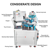 Machine de remplissage et de scellage rotative pneumatique automatique pour boissons, crèmes glacées, yaourts et produits chimiques – Haute efficacité