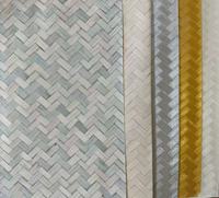 Rouleaux de papier peint en marbre moderne Fumeng, imperméables, motif chevrons, 0,53x10m, pour chambre, appartement, hôtel, bureau (vente en gros)