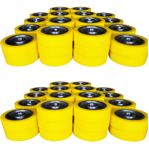 بو البولي يوريثين يوريتان بكرة مطاطية مع keyway - Product Image 6