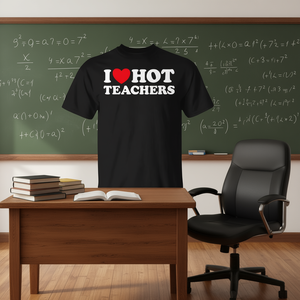 Camiseta con estampado de chistes de profesores calientes para fanáticos de la educación y profesores escolares - Product Image 3