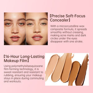 Stick correcteur de maquillage vegan à marque privée, 10 couleurs, couvrance totale, éclaircit le teint, réduit les ridules, longue tenue, waterproof - Product Image 3