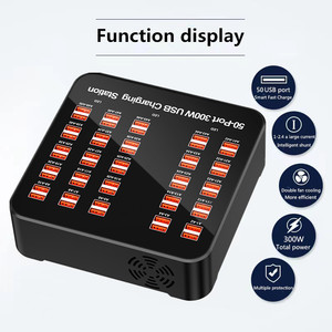 Đa cổng <span class=keywords><strong>USB</strong></span> HUB Trạm Sạc 300W 50 Cổng sạc thông minh tường sạc nhanh Trạm Sạc cho <span class=keywords><strong>iPad</strong></span> iPhone <span class=keywords><strong>USB</strong></span> thiết bị - Product Image 4