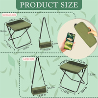 Chaise de camping en plein air Tabouret de pêche de voyage portable