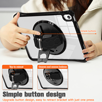 Housse de protection personnalisée pour tablette iPad 10e génération TPU Transparent antichoc Rugged Tab 10.9 pouces
