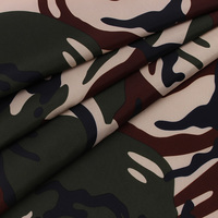 Tissu imprimé camouflage en microfibre haute densité 300T, résistant à l'usure, coupe-vent, pour vêtements d'extérieur