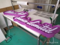 BRANDNEWSIGN Enseigne lumineuse LED personnalisée avec logo, publicité extérieure, lettres en relief éclairées