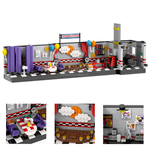 ตุ๊กตา <span class=keywords><strong>FNAF</strong></span> ฟรีดดี้ ฟ็อกซี่ มิดไนท์แบร์ ชุดตัวต่อบล็อก DIY ชุดตัวต่อ MOC ของเล่นเด็ก MOC1554 - Product Image 4
