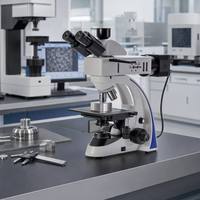 Microscopio Metalográfico Trinocular Infinity de Fabricante con División 5:5 para Pruebas de Control de Calidad en Electrónica SMT CE MSS-M-3120
