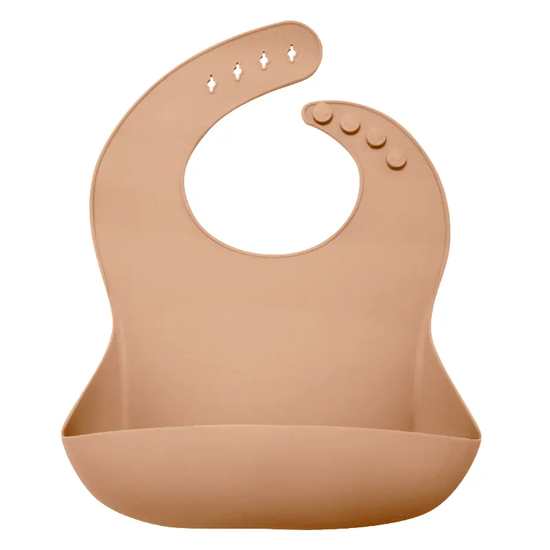 아기를 먹이기위한 원래 공장 맞춤형 로고 착용 가능한 방수 실리콘 아기 턱받이 수락