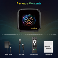 TV98 H728 8K Streaming Internet Ott, WiFi 6 Potente, Octa Core, 4GB RAM, Android 14 Premium, Receptor de TV, España, Reino Unido, Garantía de 12 Meses