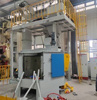 Machine de sablage rotative pour jantes en alliage, sablageur de type plateau tournant pour le finissage de surface des roues