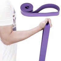Bandas de resistencia de caucho natural Fitness Rally Body Building Yoga Pull up Belt 41 "208cm