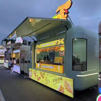 Camion de restauration rapide mobile personnalisé de 10 pieds avec service café, snacks, barbecue, construction en acier inoxydable, certifié DOT