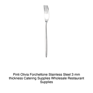 Pinti Olivia Forchettone en acier inoxydable, épaisseur 3 mm, fournitures de restauration, vente en gros, fournitures pour restaurants - Product Image 2