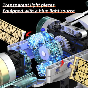 オリオン宇宙ステーションと宇宙船モデルキット963個プラスチック航空宇宙探検宇宙船子供向け教育玩具 - Product Image 5