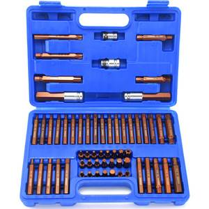 Jeu de douilles étoiles industrielles Zuoka 60 pièces en acier allié S2, kit de clés Torx hexagonales pour réparation automobile - Product Image 4
