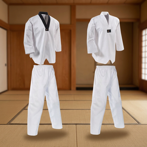 Uniforme de Taekwondo WTF de Alta Calidad con Logotipo Personalizado, Dobok Cómodo 100% Algodón 220g, Marca OEM para Adultos Hombres - Product Image 2