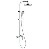 Haute qualité Chrome exposé eau chaude et froide salle de bain 3 fonctions robinet de douche ensemble de douche haute pression